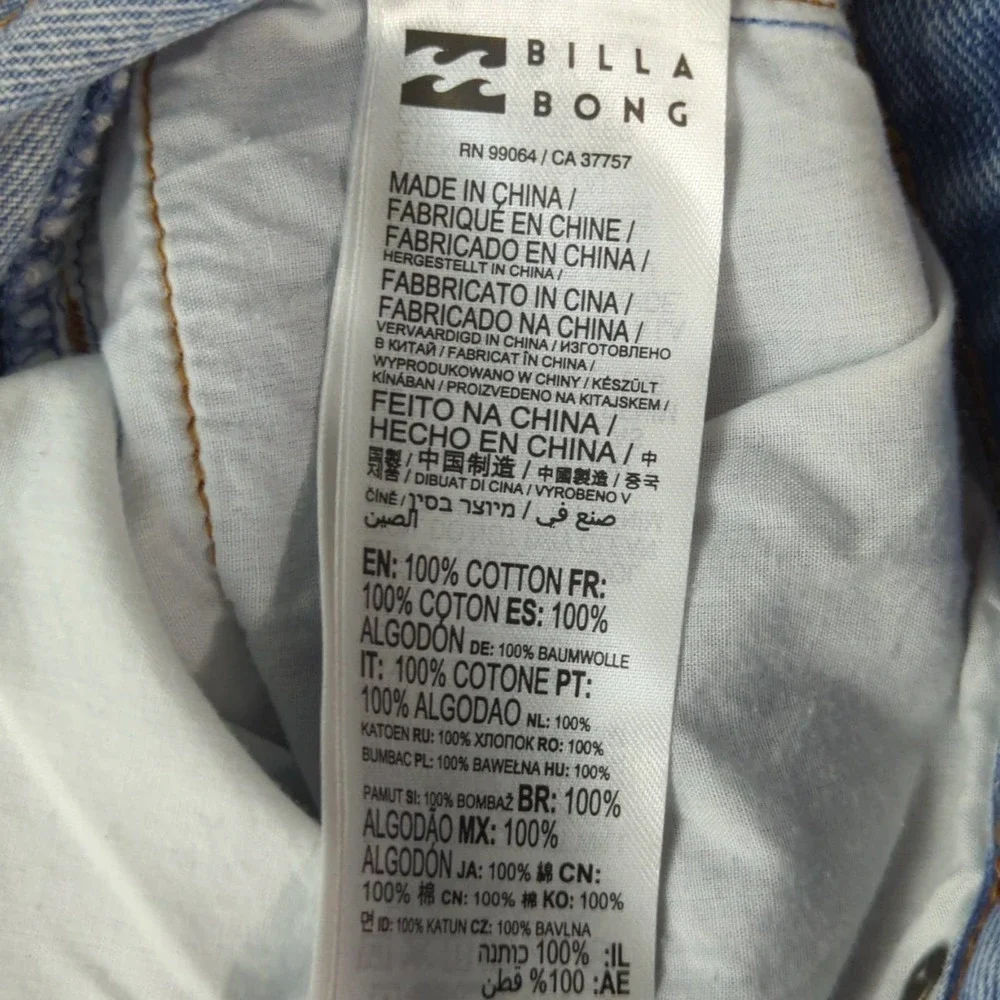 Billabong Long Time Denim Shorts SIZE‎ 24